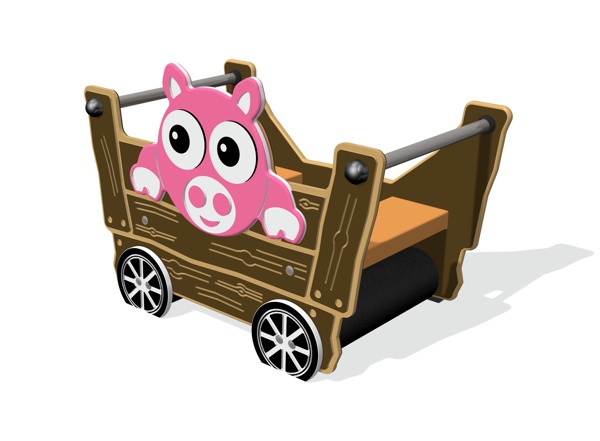 Tractor Trailer with Pig